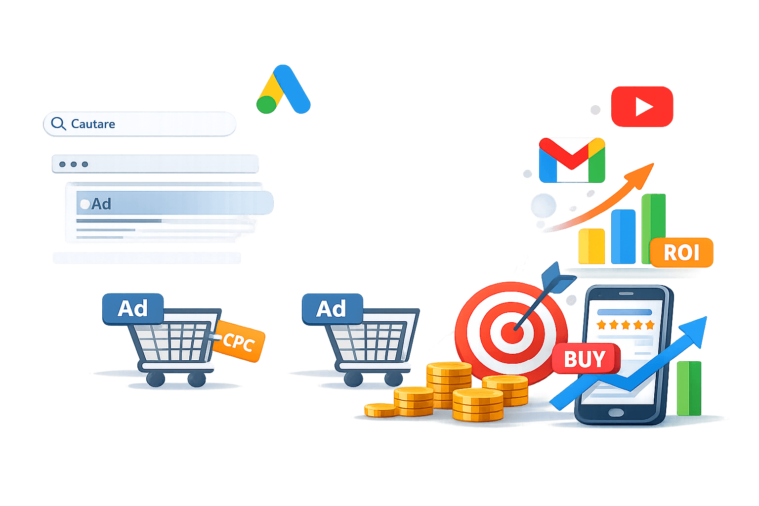 Campanii Google Ads 1 servicii google ads