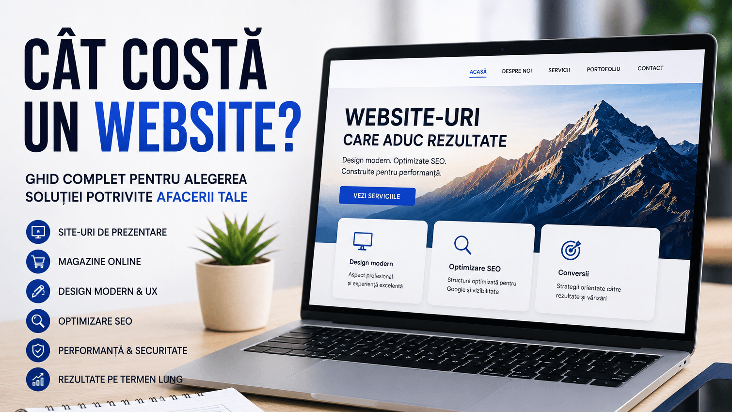 Cât costă un website? Ghidul complet despre prețuri, costuri reale și alegerea partenerului potrivit